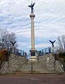 The monument, as seen from the street