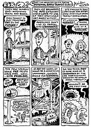 A Roadkill Bill comic strip about Wikipedia