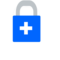 Blue padlock