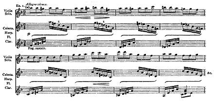 bars of a printed orchestral score