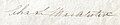 Signature of Col. Charles Somerville McAlester Esq. who purchased Chapelton on 6 February 1827.