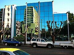 Telecomunicações de Moçambique's corporate headquarters in Maputo, the capital of Mozambique