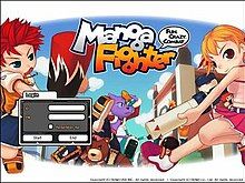 Manga Fighter login screen