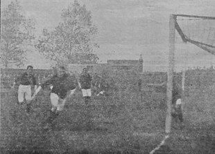 Football match between Gillingham and Swindon Town in 1912