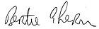 Bertie Ahern's signature