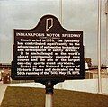 Sign outside the Hall of Fame Museum at the Indianapolis Motor Speedway