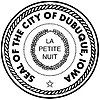 Official seal of Dubuque, Iowa